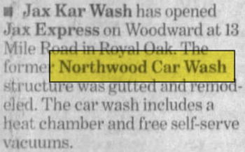 Northwood Car Wash - May 2002 Jax Takes Over And Guts It